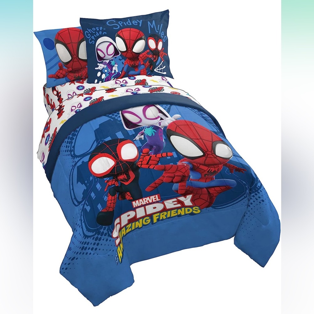 TWIN Marvel Spidey and His Amazing Friends Team Bedding Set